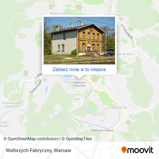 Mapa Wałbrzych Fabryczny