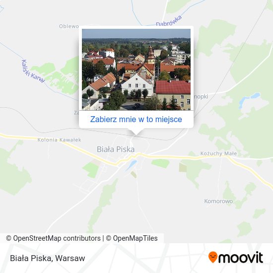 Mapa Biała Piska