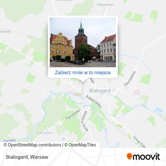 Mapa Białogard