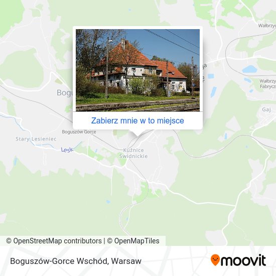 Mapa Boguszów-Gorce Wschód