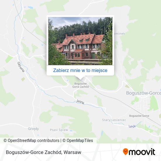 Mapa Boguszów-Gorce Zachód