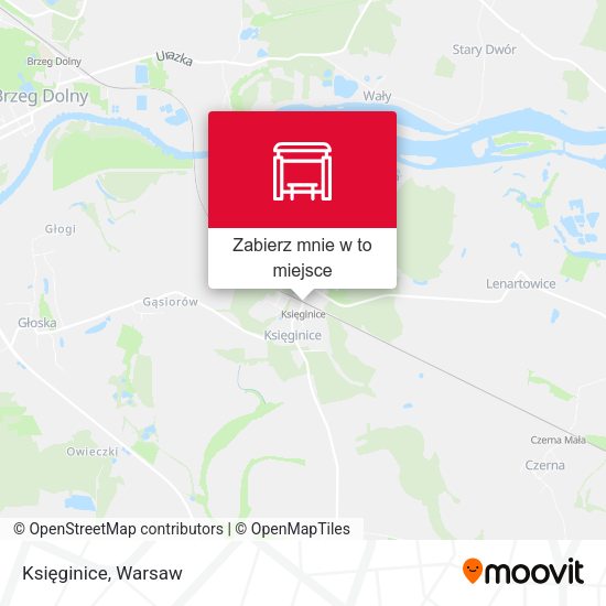 Mapa Księginice