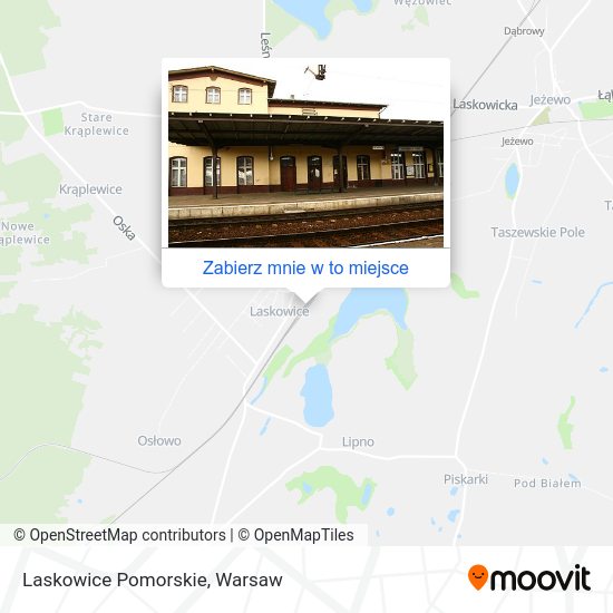 Mapa Laskowice Pomorskie