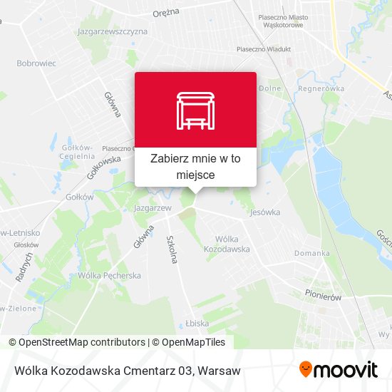 Mapa Wólka Kozodawska Cmentarz 03