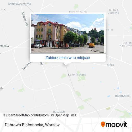 Mapa Dąbrowa Białostocka