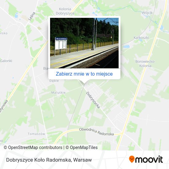 Mapa Dobryszyce Koło Radomska