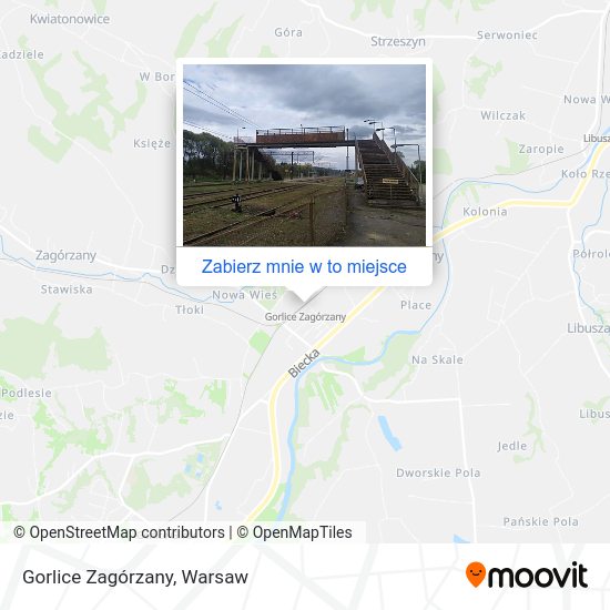 Mapa Gorlice Zagórzany