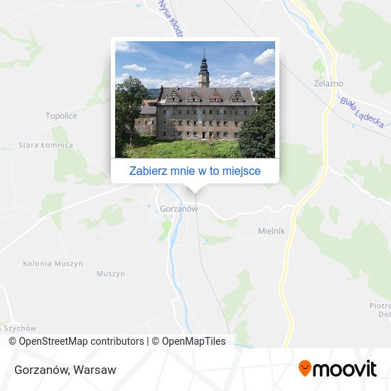 Mapa Gorzanów