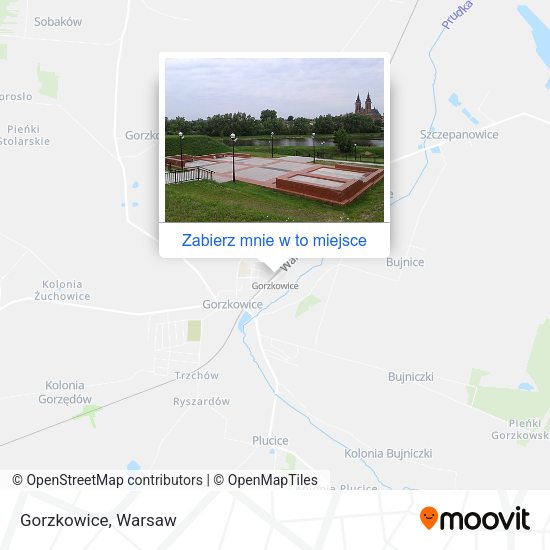 Mapa Gorzkowice