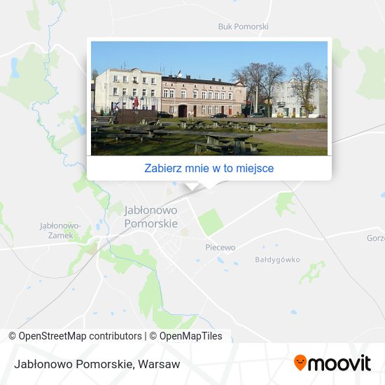 Mapa Jabłonowo Pomorskie