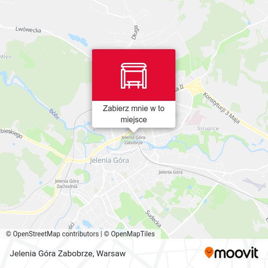 Mapa Jelenia Góra Zabobrze