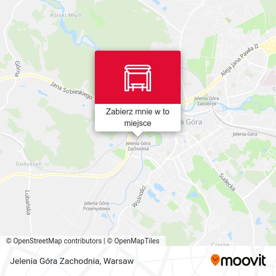 Mapa Jelenia Góra Zachodnia