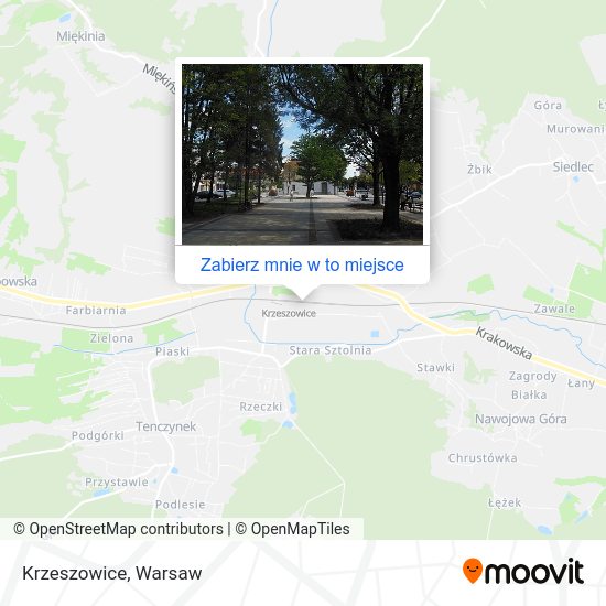 Mapa Krzeszowice