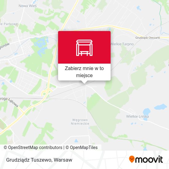 Mapa Grudziądz Tuszewo