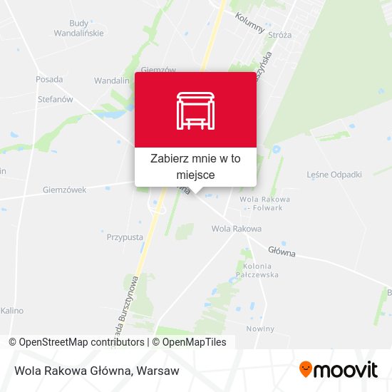 Mapa Wola Rakowa Główna