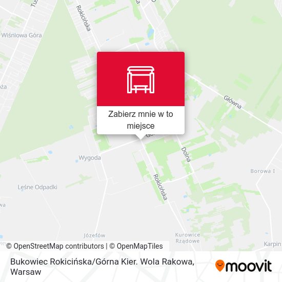 Mapa Bukowiec Rokicińska / Górna Kier. Wola Rakowa