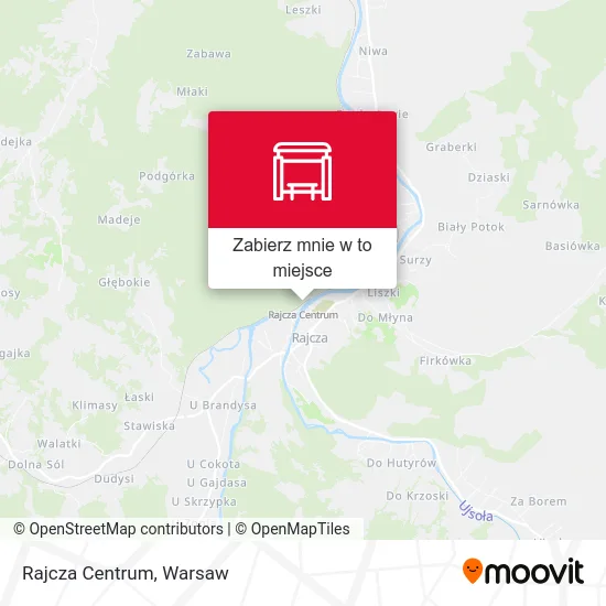 Mapa Rajcza Centrum