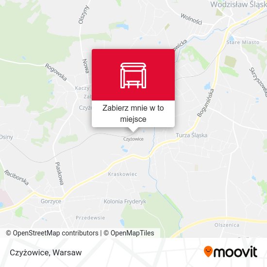 Mapa Czyżowice