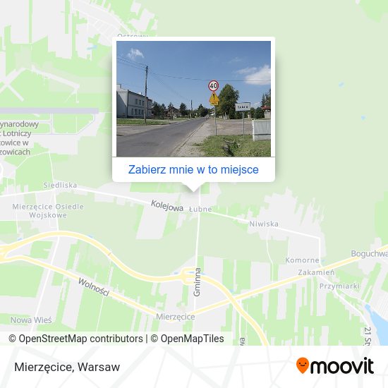 Mapa Mierzęcice