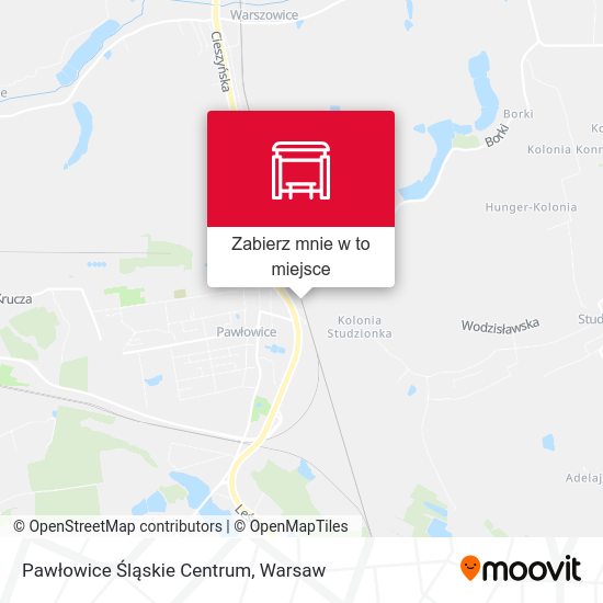 Mapa Pawłowice Śląskie Centrum