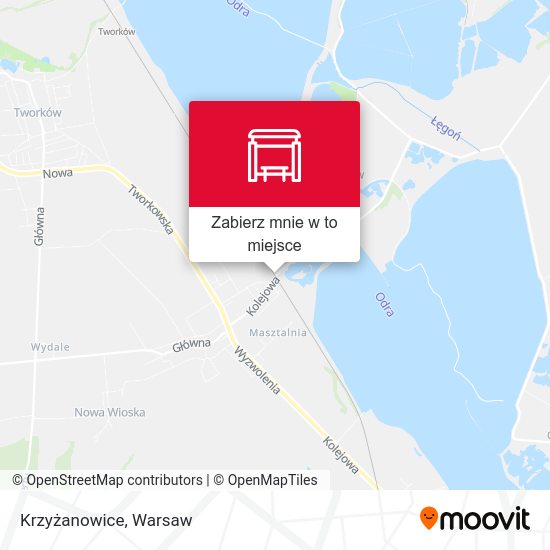 Mapa Krzyżanowice