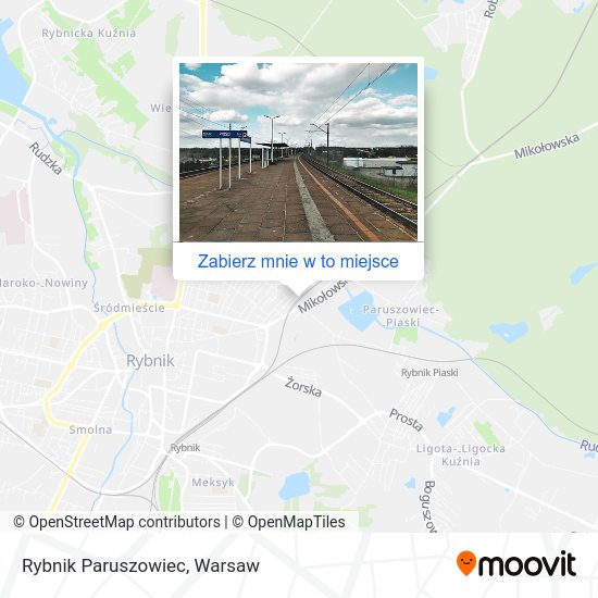 Mapa Rybnik Paruszowiec