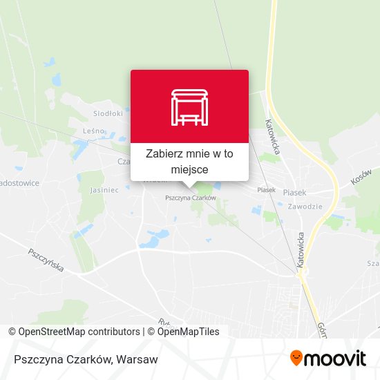 Mapa Pszczyna Czarków