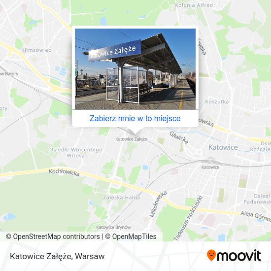 Mapa Katowice Załęże