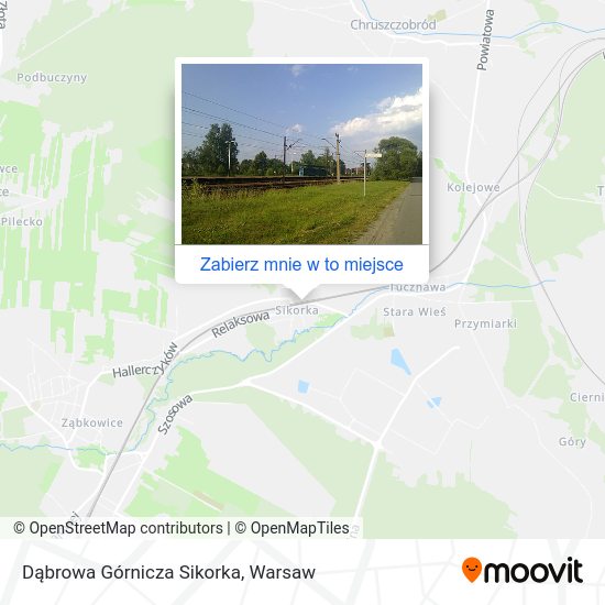 Mapa Dąbrowa Górnicza Sikorka