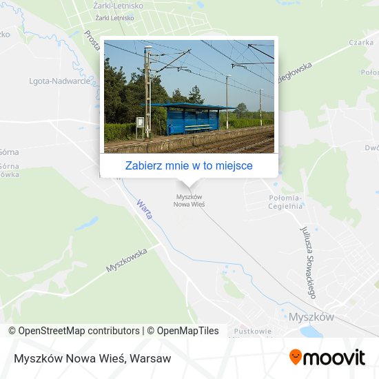 Mapa Myszków Nowa Wieś