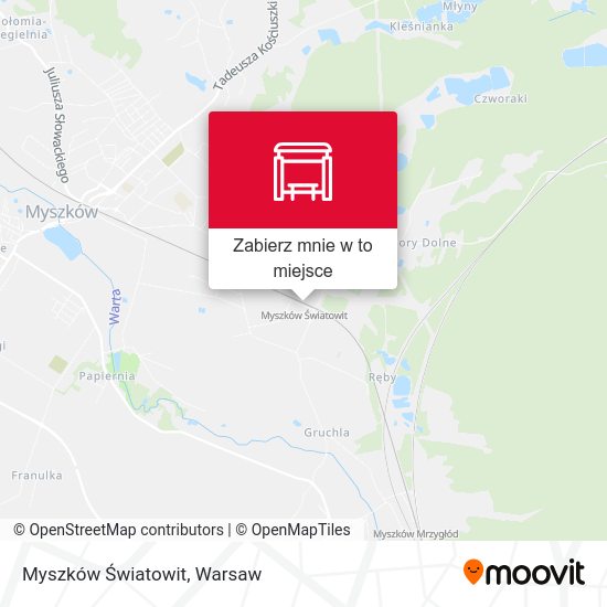 Mapa Myszków Światowit