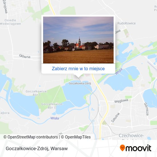 Mapa Goczałkowice-Zdrój