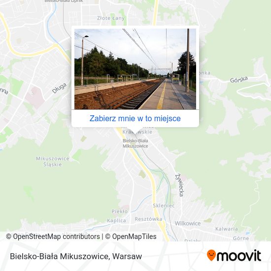 Mapa Bielsko-Biała Mikuszowice