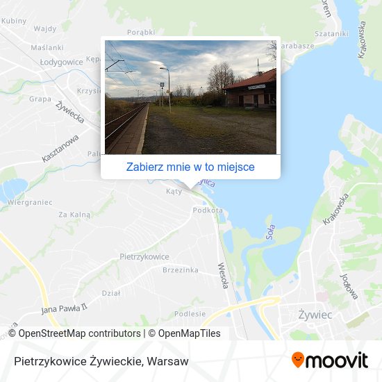 Mapa Pietrzykowice Żywieckie