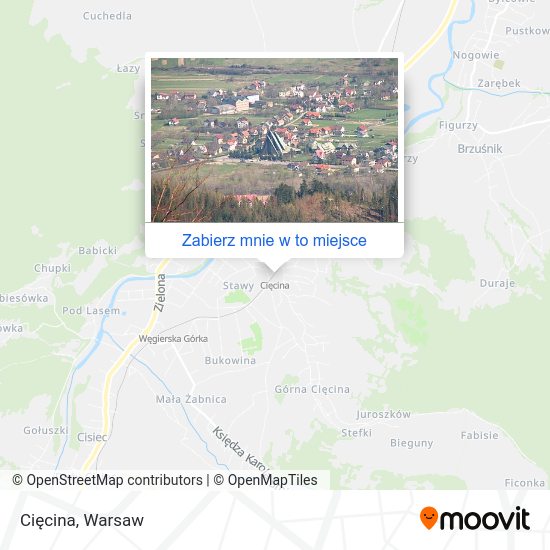 Mapa Cięcina