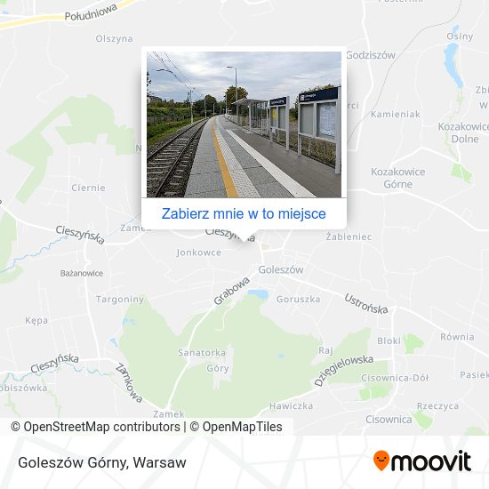 Mapa Goleszów Górny