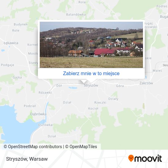 Mapa Stryszów