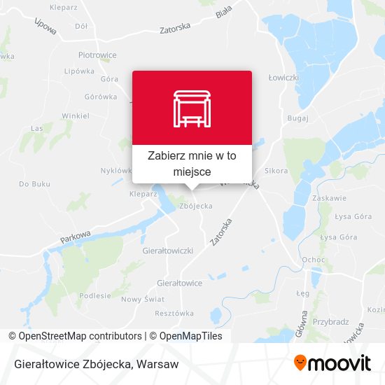 Mapa Gierałtowice Zbójecka