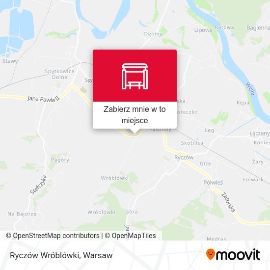 Mapa Ryczów Wróblówki