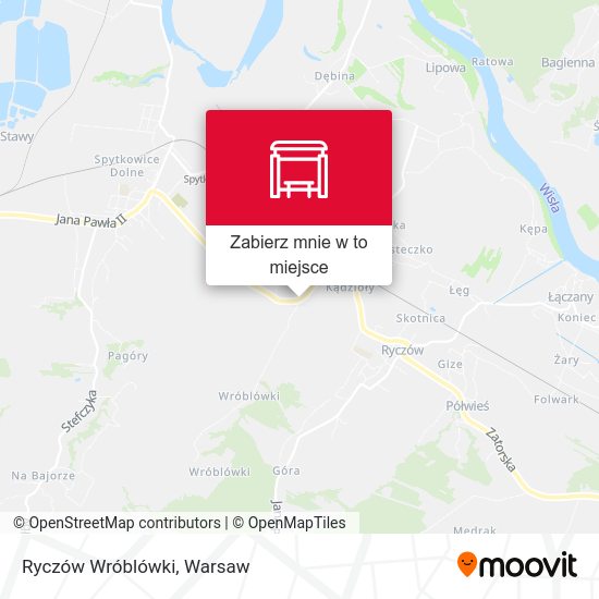 Mapa Ryczów Wróblówki