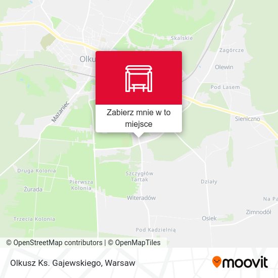 Mapa Olkusz Ks. Gajewskiego