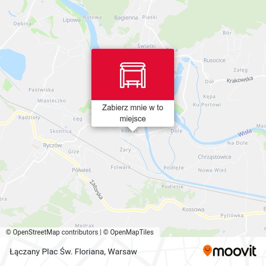 Mapa Łączany Plac Św. Floriana