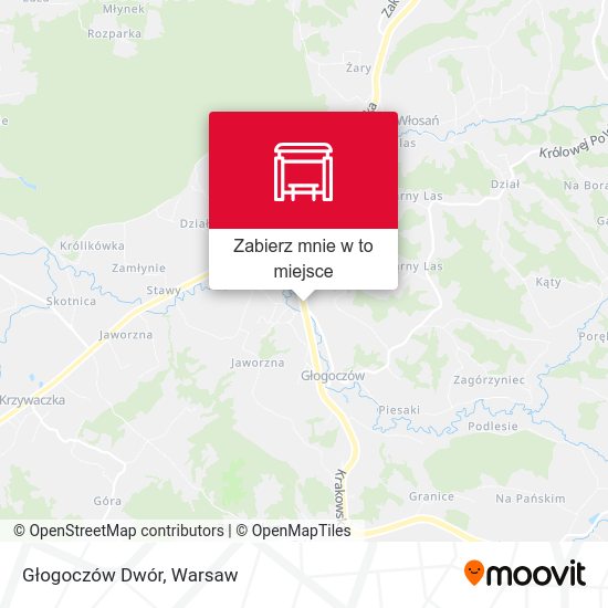 Mapa Głogoczów Dwór