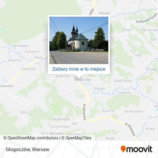 Mapa Głogoczów