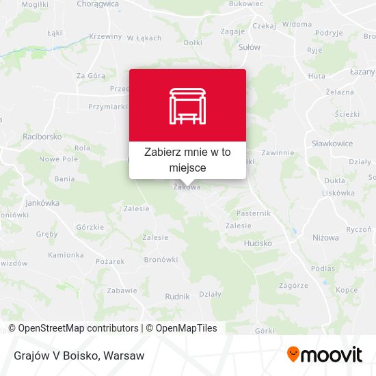 Mapa Grajów V Boisko