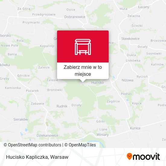 Mapa Hucisko Kapliczka