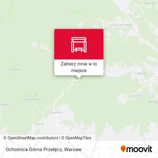 Mapa Ochotnica Górna Przełęcz