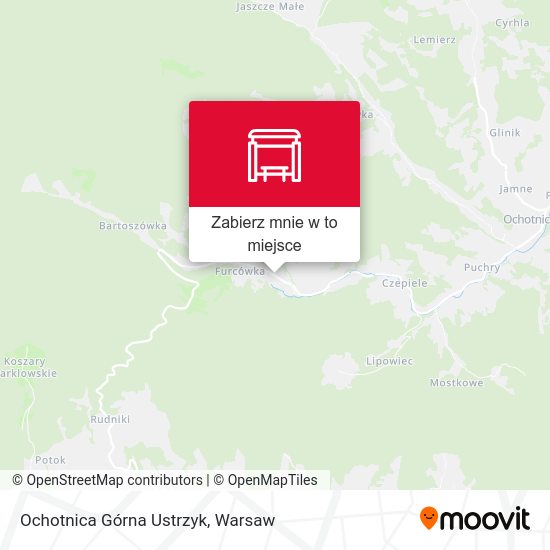 Mapa Ochotnica Górna Ustrzyk