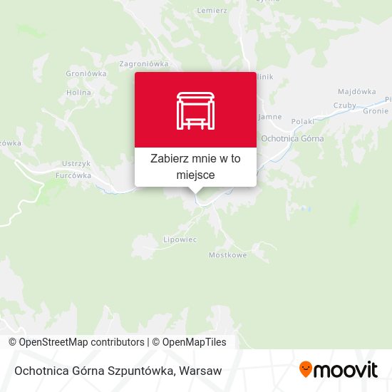 Mapa Ochotnica Górna Szpuntówka