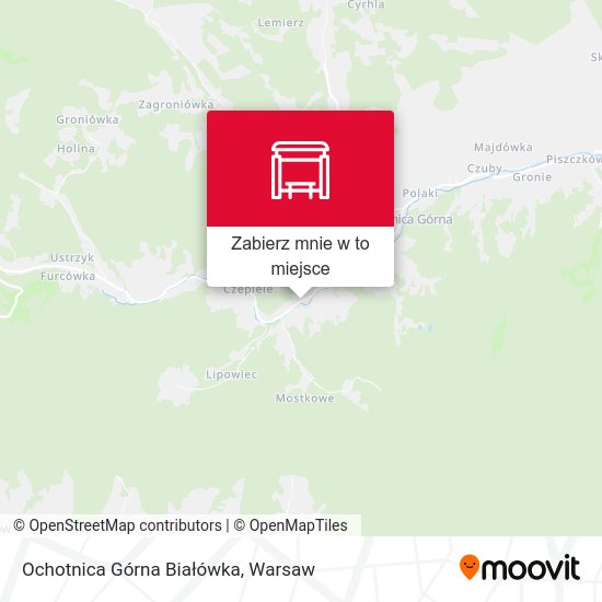 Mapa Ochotnica Górna Białówka